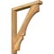 Ekena Millwork Balboa Block Rough Sawn Bracket w/ Offset Brace, Western Red Cedar, 4"W x 26"D x 34"H BKT0402X26X34BOA05RWR - alternate 1